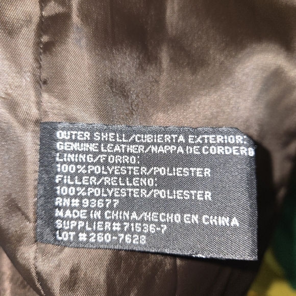 Worthington Leather Brown Large Women's Jacket - Picture 4 of 9